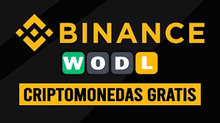 BINANCE WODL  Criptomonedas gratis adivinando palabras en Binance  Respeustas WODL Binance 2024 ✅ [upl. by Nitfa]