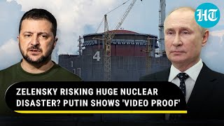 Russia Claims Video Proof Of Ukraine Dropping Bomb Near Zaporizhzhia Nuclear Plants Fuel Tanks [upl. by Eulaliah]