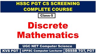 HSSC PGT CS SCREENING  Discrete Mathematics  Class  5  Relations  Equivalence Relations [upl. by Richlad681]