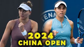 Paula Badosa vs Viktoriya Tomova  2024 China Open  highlights [upl. by Cunningham846]