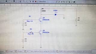 Logic Circuits  NAND gate implementation using two transistors shorts [upl. by Nehemiah]