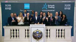 Charles Schwab NYSE SCHW Rings The Closing Bell® [upl. by Notsgnik673]