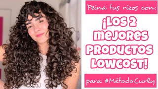 ✨¡LOS 2 MEJORES PRODUCTOS LOWCOST PARA PEINAR TUS RIZOS ✨ metodocurly [upl. by Eicyal]