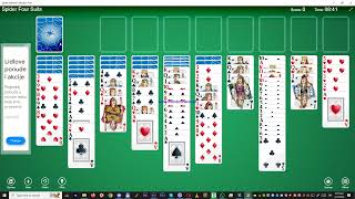 Spider Solitaire 4 suits 612 [upl. by Nataline]