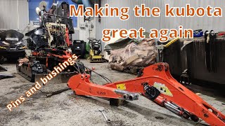 Changing out all pins and bushings on my miniexcavator [upl. by Ramon]