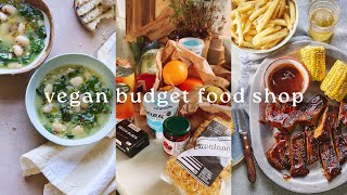 £20 VEGAN WEEKLY BUDGET ORGANIC amp LOCAL GROCERY SHOP  Vlogmas 16 🌲 [upl. by Ssor]