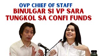 OVP CHIEF OF STAFF ON CONFI FUNDS  ITINUR0 NA SI VP SARA [upl. by Eatnoled]