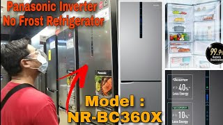 PANASONIC INVERTER  NO FROST REFRIGERATOR  MODEL NRBC360X [upl. by Aneg]