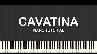 Cavatina piano tutorial [upl. by Adrea64]