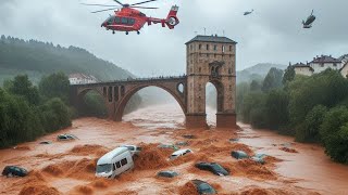 Floods in Prague Czech Republic  überschwemmung tschechien  Spindleruv mlyn povodne 2024 česko [upl. by Temhem]