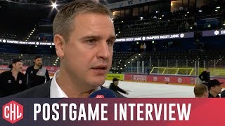 Postgame interviews EV Zug vs Red Bull Munich 02 [upl. by Asilehc645]