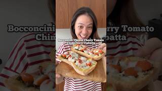 Bocconcini Cheese Cherry Tomato Chimicurri Ciabatta 🫶🏻 [upl. by Addia]