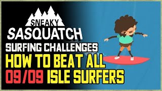 All 9 Surfer Challenges Sneaky Sasquatch [upl. by Mimi]