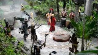 Xcaret Park  Ancient Mayan Show [upl. by Haet797]