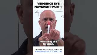 Vergence Eye Movement Part 1 drnajeeb shortvideo drnajeeblectures youtubeshorts [upl. by Daffy491]