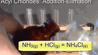 Ethanoyl Chloride Nucleophilic Addition Elimination Reactions [upl. by Anilrac]