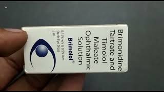 Brimolol Eye Drops  Brimonidine Tartrate and Timolol Maleate Ophthalmic Solution Uses  Brimolol [upl. by Balbur]