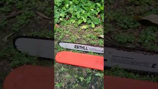 ESITHLL ATK 687 first Start cut downautomobile chainsaw stihl mangotree tropicaltree [upl. by Nosiram872]