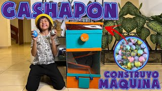 Construyo MAQUINA GASHAPON con Cajas de CARTON [upl. by Blanka]