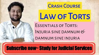 Essentials of Torts  Injuria sine damnum  Damnum sine injuria  Law of Torts [upl. by Lotty728]