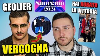 GEOLIER NON MERITAVA TUTTO QUESTO fischi accuse e tanto altro  Sanremo 2024 [upl. by Mungovan]