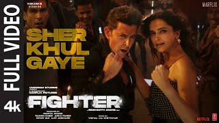 FIGHTER Sher Khul Gaye Full Video Hrithik Deepika VishalSheykhar Benny Shilpa Kumaar [upl. by Louisette]