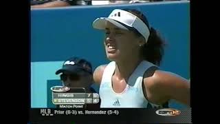 2002 New Haven  Hingis vs Stevenson amp Davenport vs Myskina amp V Williams vs Hantuchova [upl. by Sarine]