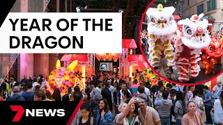 Sydney holds largest Lunar New Year celebrations for year of the dragon  7 News Australia [upl. by Jaco666]