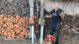 The Easiest way to start a chainsaw [upl. by Mlehliw]