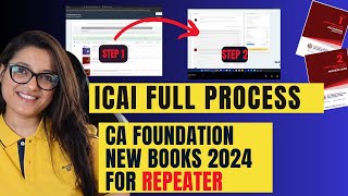 How To Order CA Foundation New Scheme Books  CA Foundation June 24  Agrika Khatri  ICAI [upl. by Acinimod]