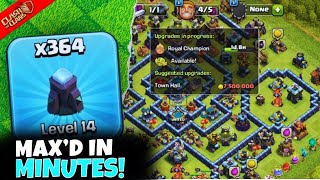 Max Your Base Fast with Hammer Jam Walls Fully Upgraded in Clash of Clans [upl. by Leirrad826]