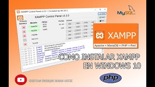 Como descargar e instalar XAMPP en Windows 10  Apache MySql Toncat etc  Tutorial 2024 [upl. by Acilef]