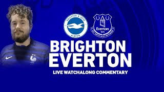 BRIGHTON VS EVERTON  PREMIER LEAGUE LIVE COMMENTARY [upl. by Homovec]