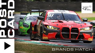 POSTCARD  Brands Hatch  Intelligent Money British GT Championship [upl. by Fortunio]