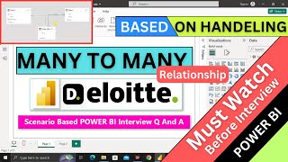 deloitte 📊Scenario Based POWER BI Interview Q And A Based On Data Modeling  Many To Many [upl. by Yuji980]