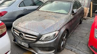 Sel hasarlı 2017 Mercedes C180 AMG onarım süreci başladı [upl. by Ploch398]