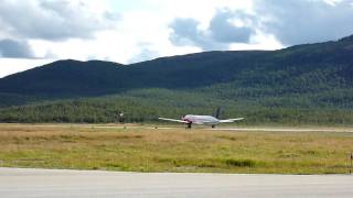 Nextjet BAe ATP Takes Off From Hemavan [upl. by Einwahs]