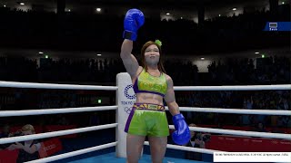 OLYMPIC GAMES TOKYO 2020 Hitomi online quick boxing match [upl. by Heurlin91]