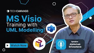 MS Visio Training with UML Diagrams  Techcanvass [upl. by Aikyn]