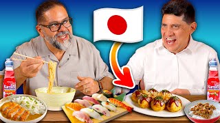 Mexican Dads Try Japanese Food [upl. by Enirok]