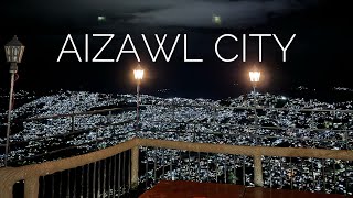 Mizoram Aizawl City Bird’s Eye Night View from Aizawl Peak Restaurant  Aizawl Mizoram mizoram [upl. by Ordnassela]