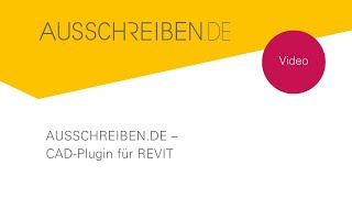 AUSSCHREIBENDE CADPlugin für REVIT [upl. by Johm]