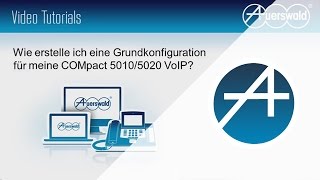 COMpact 5020 VoIP  Grundeinrichtung [upl. by Ennaoj]