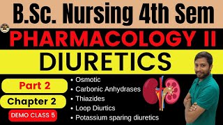 Chapter 2  Diuretics  Drug used in Urinary System  BSc Nursing 4th Sem  PHARMACOLOGY 2 [upl. by Neenad373]