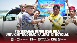 BNPT dan KKP Bersinergi Serahkan Benih Ikan Nila Kepada Mitra Deradikalisasi [upl. by Natalya736]