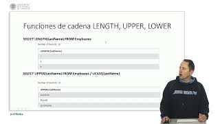 SQL Funciones agregadas y por fila  1725  UPV [upl. by Aihseyn]