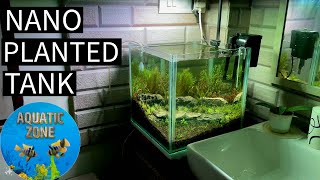 Nano Aquascape  Nano Planted Aquarium  aquaticzone plantedtank [upl. by Aynik]