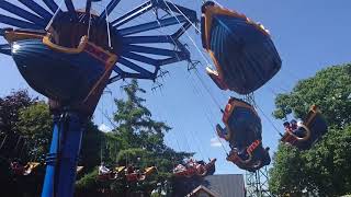 Flying Dutchman Ride At Drayton Manor Theme Park 27 August 2017 [upl. by Neelyar]