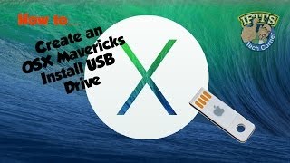 OSX 109 Mavericks  How to Create a Bootable USB Flash Drive [upl. by Zielsdorf]