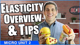 Elasticity Overview and Tips Micro Topics 23 24 and 25 [upl. by Ilrebmyk]